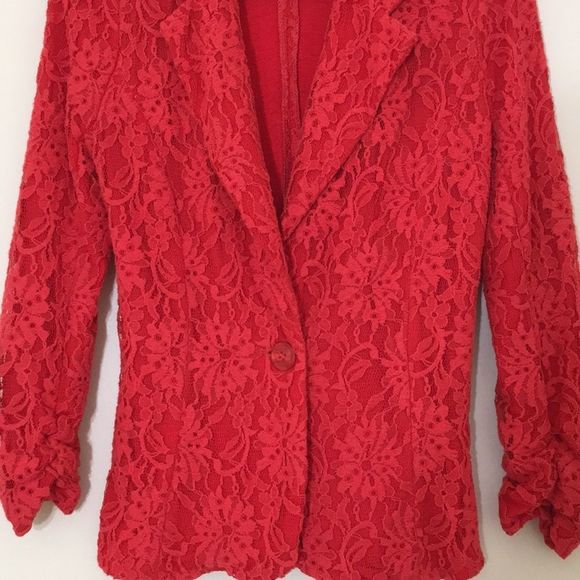 NWOT Lace Blazer - Picture 3 of 7